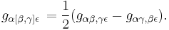 g_{\alpha[\beta,\gamma]\epsilon} \, = \frac{1}{2} (g_{\alpha\beta,\gamma\epsilon} - g_{\alpha\gamma,\beta\epsilon}).