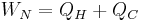  W_{N}=Q_{H}%2BQ_{C} \,