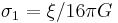 \sigma_1 = \xi/16 \pi G\Big.