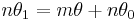 n \theta_1 = m \theta %2B n \theta_0