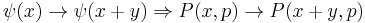 \psi(x) \rightarrow \psi(x%2By) \Rightarrow P(x,p) \rightarrow P(x%2By,p)