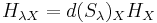 H_{\lambda X} = d(S_\lambda)_X H_X\,