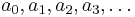 a_0,a_1,a_2,a_3,\dots