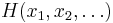 H(x_1,x_2,\dots)