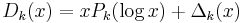 D_k(x) = xP_k(\log x)%2B\Delta_k(x) \,