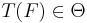 T(F)\in\Theta