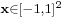 \scriptstyle \mathbf{x}\in [-1,1]^2