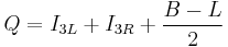  Q= I_{3L}%2BI_{3R}%2B\frac{B-L}{2}