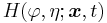 H(\varphi,\eta;\boldsymbol{x},t)