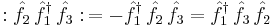 �: \hat{f}_2 \, \hat{f}_1^\dagger \, \hat{f}_3 �: \,= -\hat{f}_1^\dagger \,\hat{f}_2 \, \hat{f}_3 = \hat{f}_1^\dagger \,\hat{f}_3 \, \hat{f}_2