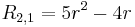 R_{2,1} = 5 r^2-4 r