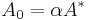 A_0 = \alpha A^*