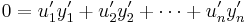 0=u'_1y'_1%2Bu'_2y'_2%2B\cdots%2Bu'_ny'_n