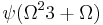 \psi(\Omega^2 3 %2B \Omega)