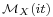 \scriptstyle\mathcal{M}_X(it)