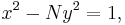 \ x^2-Ny^2=1, 