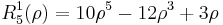  R^1_5(\rho) = 10\rho^5 - 12\rho^3 %2B 3\rho \,