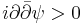 i \partial \bar \partial \psi >0