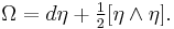 \Omega=d\eta%2B\tfrac{1}{2}[\eta\wedge\eta].