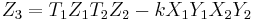 
Z_3 = T_1Z_1T_2Z_2  -   kX_1Y_1X_2Y_2
