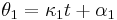 \theta_1 = \kappa_1 t %2B \alpha_1