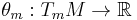 \theta_m:T_mM \to \mathbb{R}