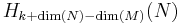 H_{k%2B\dim(N)-\dim(M)}(N)