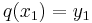 q(x_1)=y_1