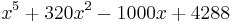  x^5%2B320x^2-1000x%2B4288