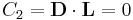 
C_{2} = \mathbf{D} \cdot \mathbf{L} = 0
