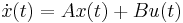 \dot{x}(t) = Ax(t) %2B Bu(t)