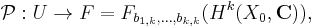 \mathcal{P}�: U \rarr F = F_{b_{1,k}, \ldots, b_{k,k}}(H^k(X_0, \mathbf{C})),