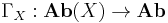 \Gamma_X�: \mathbf{Ab}(X)\to \mathbf{Ab}