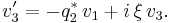 v_{3}'=-q_{2}^{*}\,v_{1}%2Bi\,\xi\,v_{3}.