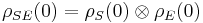 \rho_{SE} (0) = \rho_S (0) \otimes \rho_E (0)