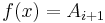 f(x)=A_{i%2B1}