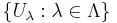 \{U_\lambda�: \lambda \in
\Lambda\}