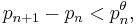  p_{n%2B1} - p_n < p_n^\theta, 