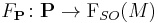 F_{\mathbf P}\colon{\mathbf P}\to \mathrm F_{SO}(M)\,