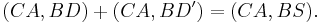 (CA,BD) %2B (CA,BD') = (CA,BS) .\ 