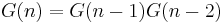 G(n)=G(n-1)G(n-2)