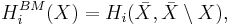  \ H^{BM}_i(X)=H_i(\bar{X} , \bar{X} \setminus X), 