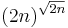 (2n)^{\sqrt{2n}}