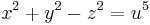 x^2%2By^2-z^2=u^5