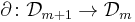 \partial\colon \mathcal D_{m%2B1}\to \mathcal D_m