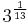 3^\frac{1}{13}