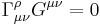 \Gamma^{\rho}_{\mu\nu} G^{\mu\nu} = 0