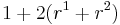 1 %2B 2(r^1 %2B r^2)