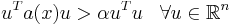 u^T a(x) u > \alpha u^T u \;\;\; \forall u \in \mathbb{R}^n