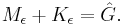  M_\epsilon %2B K_\epsilon = \hat{G}.